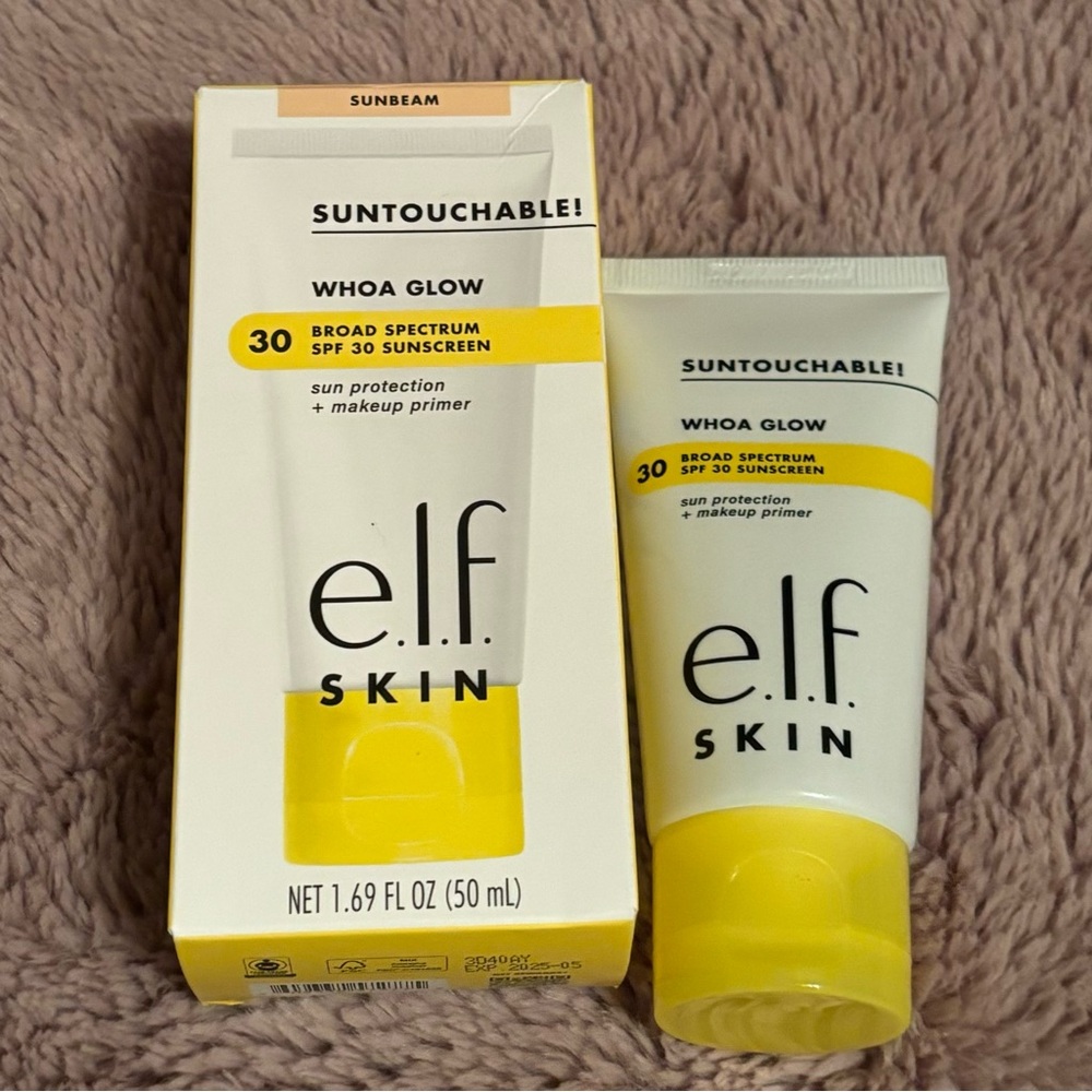 ELF Suntouchable Whoa Glow SPF 30 sunscreen primer BNIB 50ML